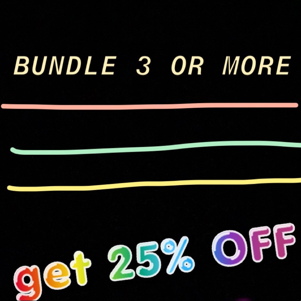 BUNDLE 3 or MORE ITEMS